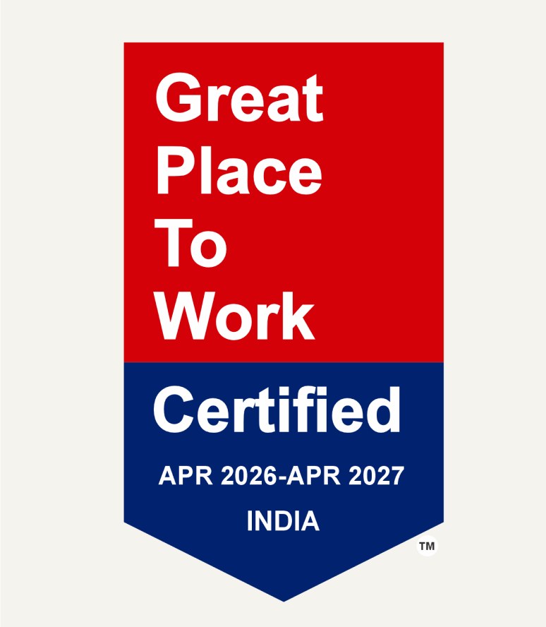 Great Place to Work Certified badge, April 2026 to April 2027